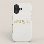 Pardon My French - Gold Ink iPhone Case Gallery Image 1