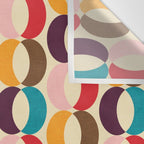 Mid Century Modern Circles Wall Tapestry Gallery Image 3
