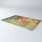 Colorful Wild Fox Indian Summer Woodland Flora And Wildlife Rug Gallery Image 3