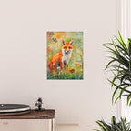 Colorful Wild Fox Indian Summer Woodland Flora And Wildlife Poster Gallery Image 2