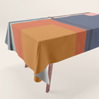 Mid Century Modern Retro Color Blocks 1 Tablecloth Gallery Image 1