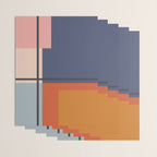 Mid Century Modern Retro Color Blocks 1 Wrapping Paper Gallery Image 3