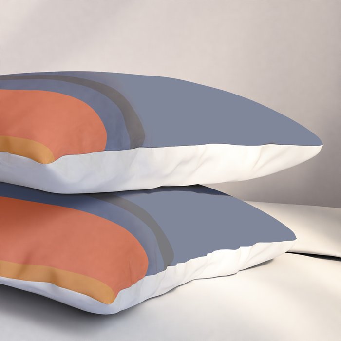 Mid Century Modern Retro Color Blocks 1 Pillow Sham Gallery Image 3