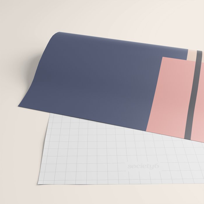 Mid Century Modern Retro Color Blocks 1 Wrapping Paper Gallery Image 2