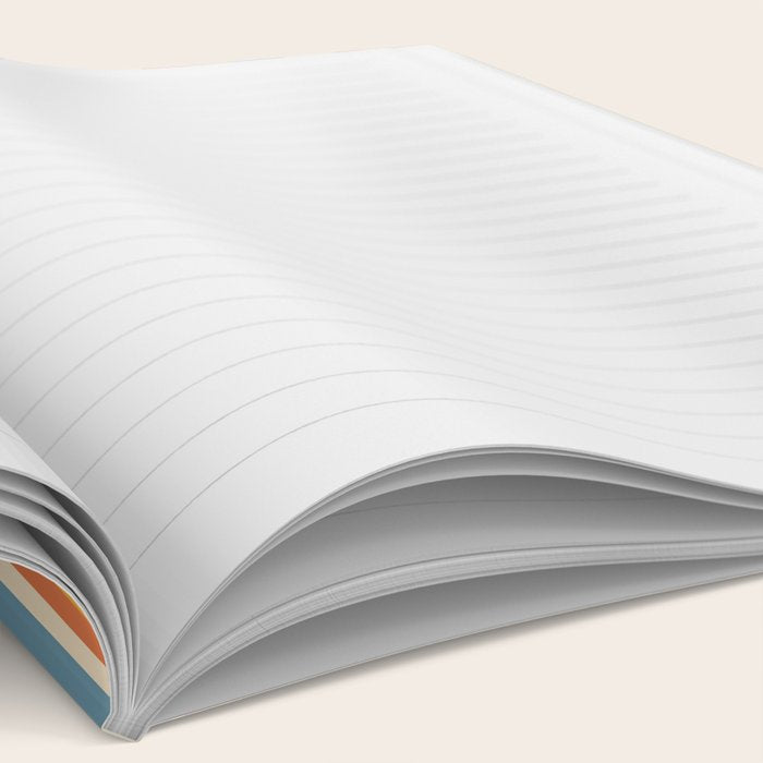 Classic Stripes XX - Retro Summer Notebook Gallery Image 2