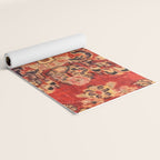 Moshkabad Antique Persian Rug Print Yoga Mat Gallery Image 2
