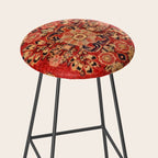 Moshkabad Antique Persian Rug Print Stool Gallery Image 2