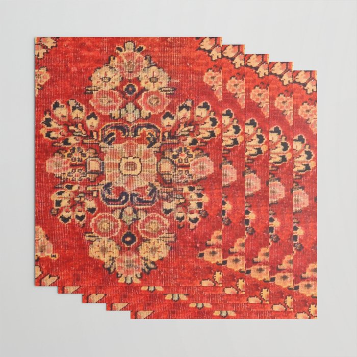Moshkabad Antique Persian Rug Print Wrapping Paper Gallery Image 3
