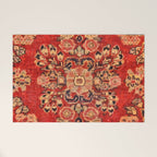 Moshkabad Antique Persian Rug Print Welcome Mat Gallery Image 1