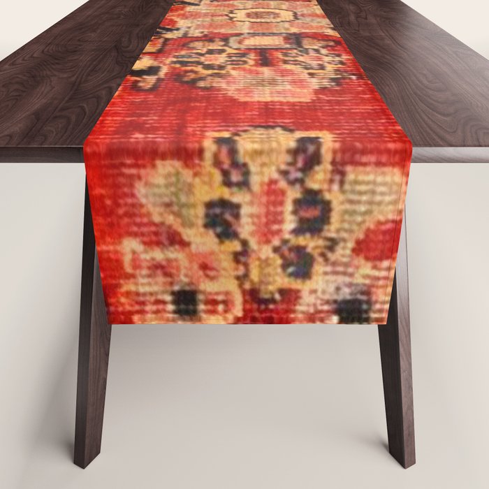Moshkabad Antique Persian Rug Print Table Runner Gallery Image 1