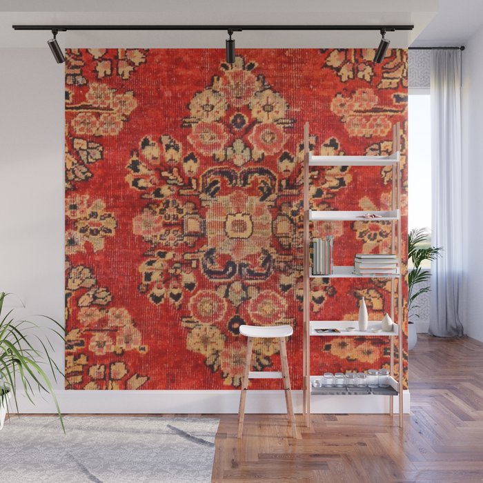 Moshkabad Antique Persian Rug Print Wall Mural Gallery Image 1
