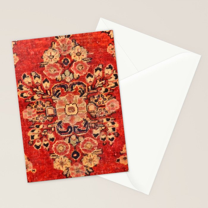 Moshkabad Antique Persian Rug Print Stationery Card Gallery Image 2