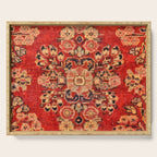 Moshkabad Antique Persian Rug Print Serving Tray Gallery Image 1
