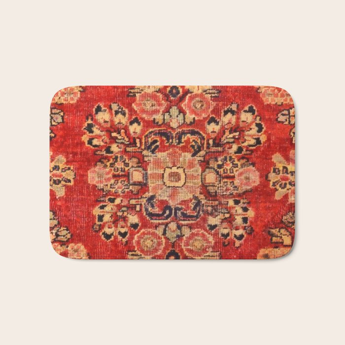Moshkabad Antique Persian Rug Print Bath Mat Gallery Image 1