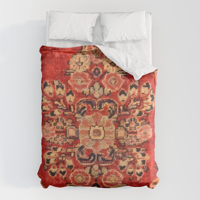 Moshkabad Antique Persian Rug Print Duvet Cover Gallery Image 6