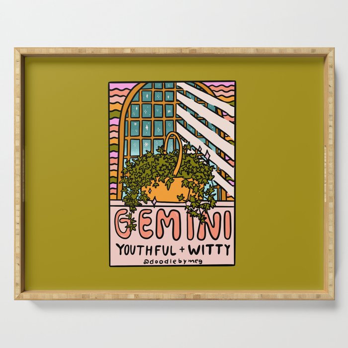 Gemini Plant Serving Tray Gallery Image 1