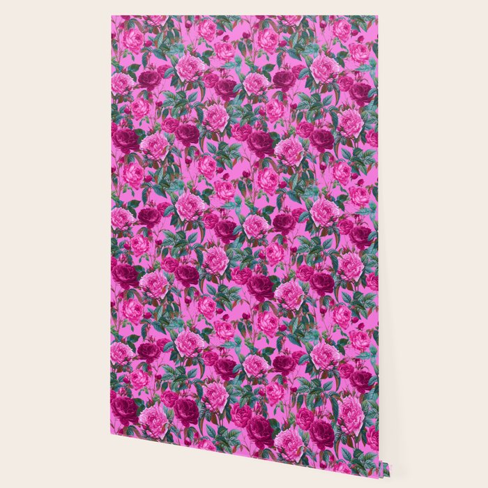  Pink Floral Garden Wallpaper Gallery Image 2