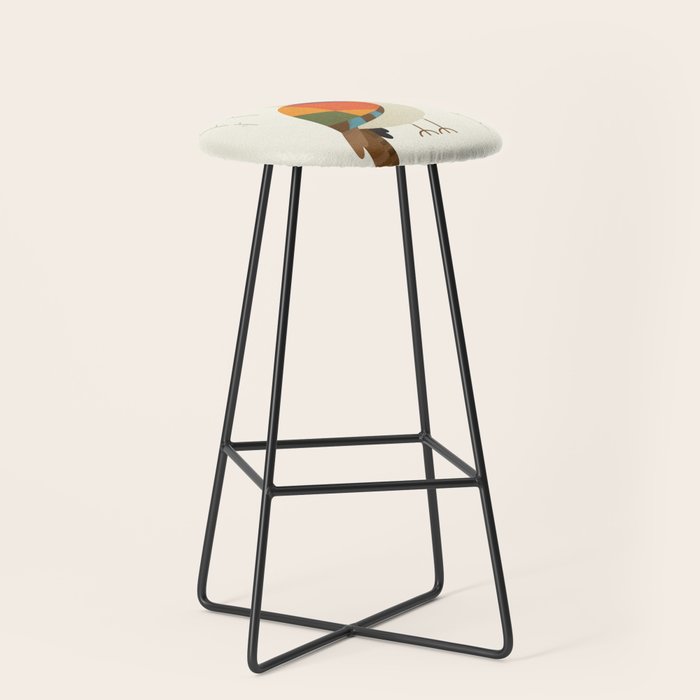 Laughing Kookaburra Stool Gallery Image 1