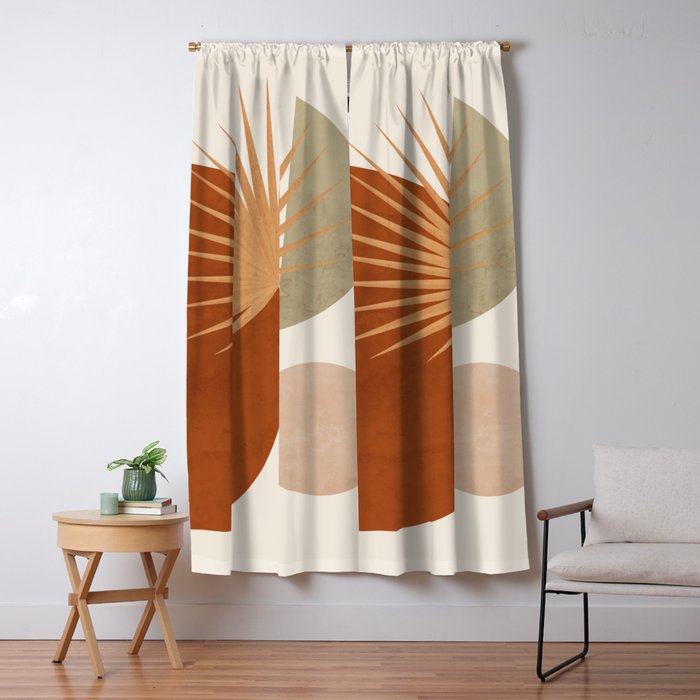Tropical Leaf- Abstract Art 14 Window Curtain Gallery Image 5