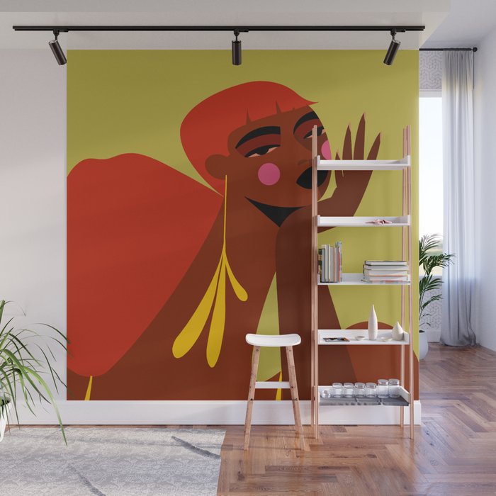 Cowboy Copper Hair Beauty Wall Mural Gallery Image 1