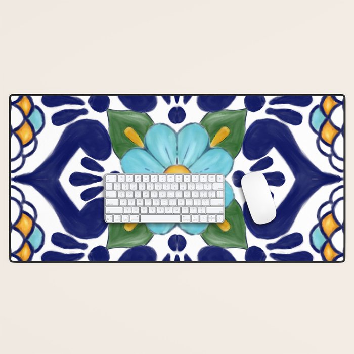 talavera tile 2 Desk Mat Gallery Image 1