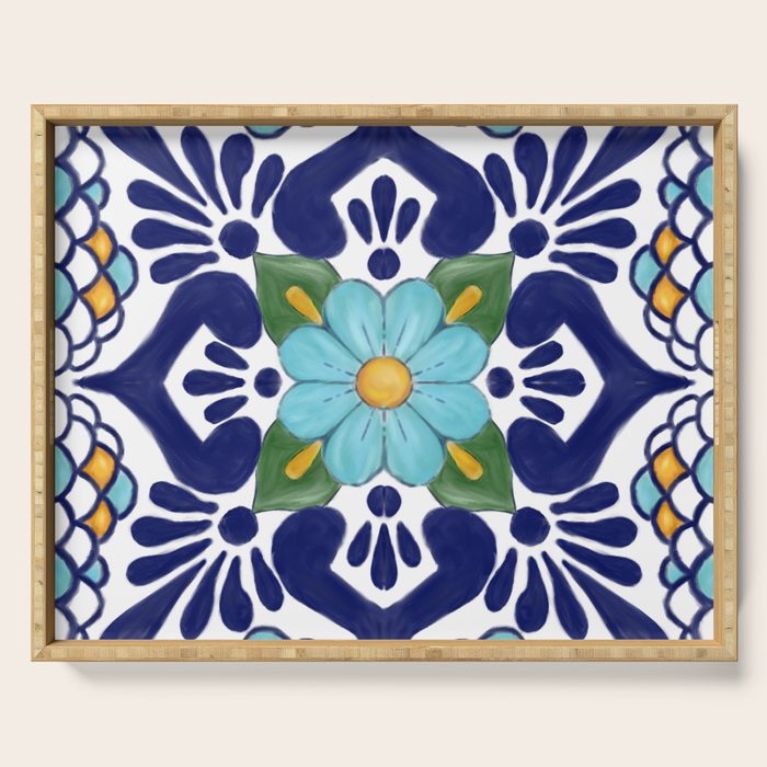 talavera tile 2 Serving Tray Gallery Image 1