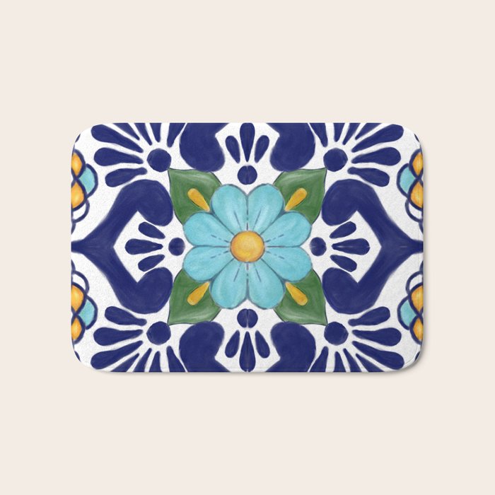 talavera tile 2 Bath Mat Gallery Image 1