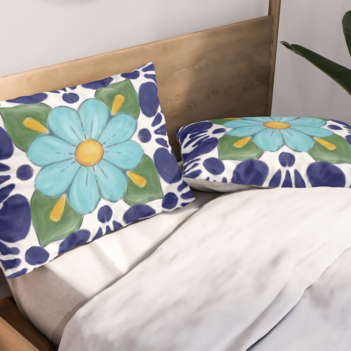 talavera tile 2 Pillow Sham Gallery Image 2