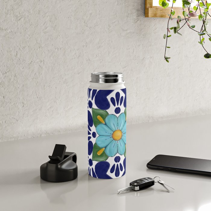 talavera tile 2 Water Bottle Gallery Image 4