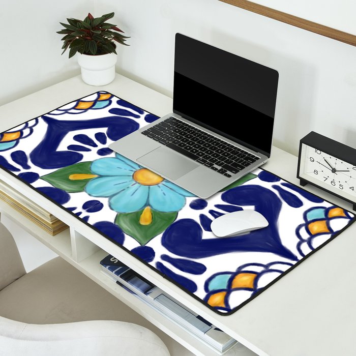 talavera tile 2 Desk Mat Gallery Image 2