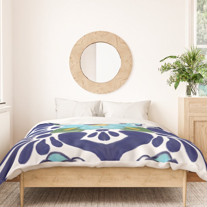 talavera tile 2 Duvet Cover Gallery Image 3