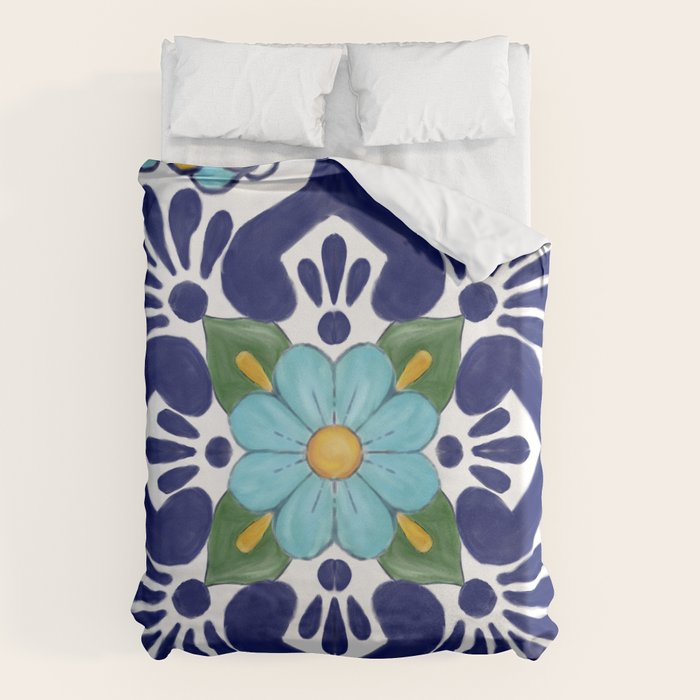 talavera tile 2 Duvet Cover Gallery Image 6