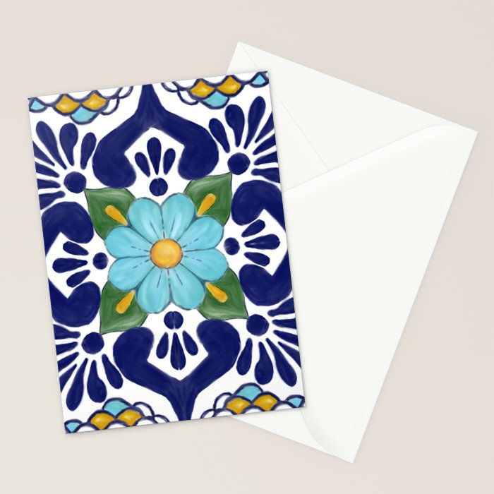 talavera tile 2 Stationery Card Gallery Image 2