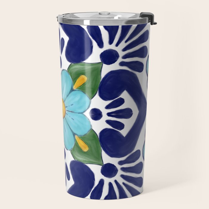talavera tile 2 Travel Mug Gallery Image 2