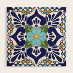 talavera tile 2 Wood Wall Art Gallery Image 1