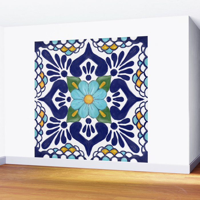 talavera tile 2 Wall Mural Gallery Image 2
