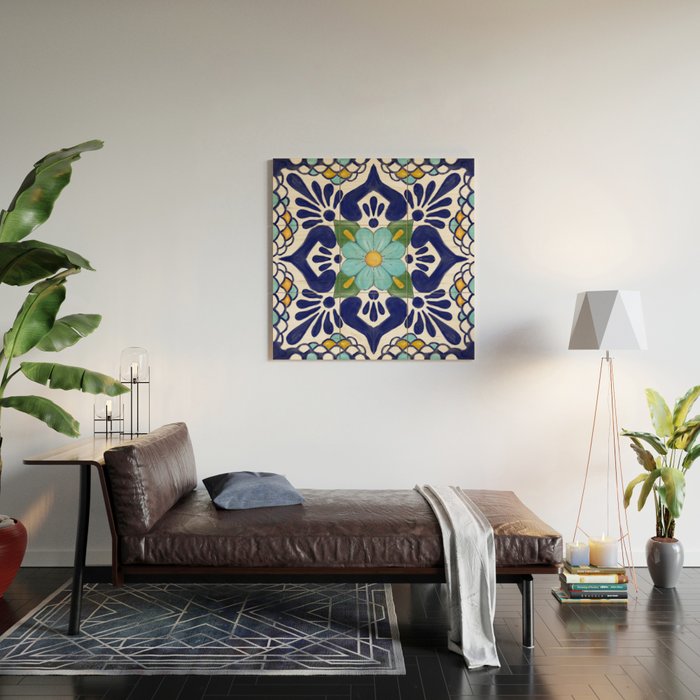 talavera tile 2 Wood Wall Art Gallery Image 2