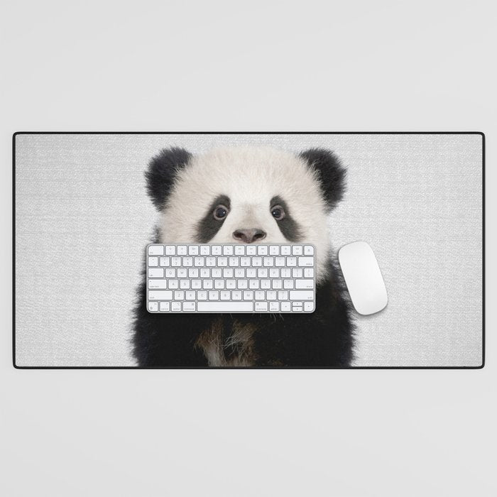 Panda Bear - Colorful Desk Mat Gallery Image 1