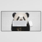 Panda Bear - Colorful Desk Mat Gallery Image 1