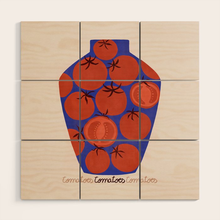 JAR OF TOMATOES Wood Wall Art Gallery Image 1