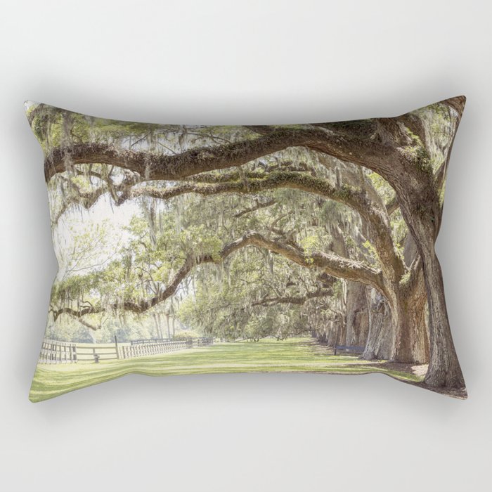 Lowcountry Avenue of Oaks x South Carolina Photography Rectangular Pillow Gallery Image 1