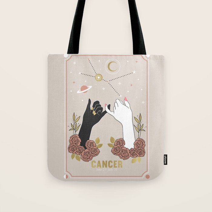 Cancer Zodiac Series Tote Bag Gallery Image 1