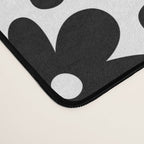Black and white retro flower pattern Desk Mat Gallery Image 4