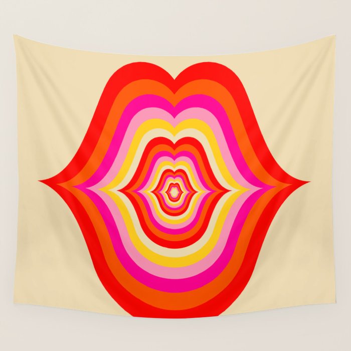 Sweet Kiss Wall Tapestry Gallery Image 1