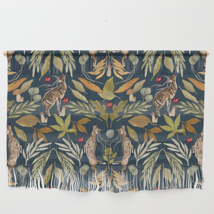 Deer in a wild nature forest DD Wall Hanging Gallery Image 1