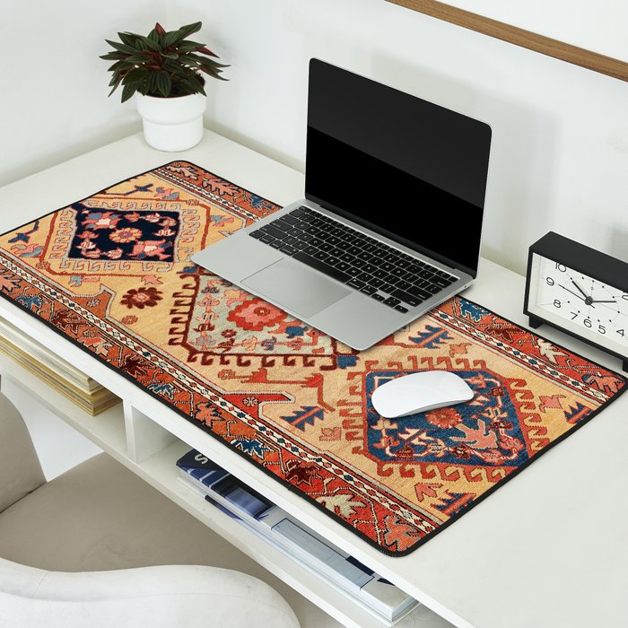 Bakhshaish Azerbaijan Northwest Persian Long Rug Print Desk Mat Gallery Image 2