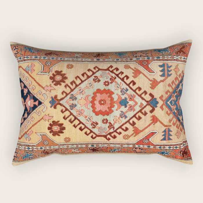 Bakhshaish Azerbaijan Northwest Persian Long Rug Print Rectangular Pillow Gallery Image 1