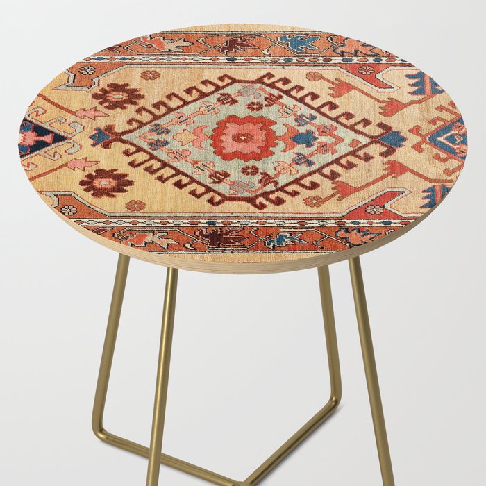Bakhshaish Azerbaijan Northwest Persian Long Rug Print Side Table Gallery Image 2