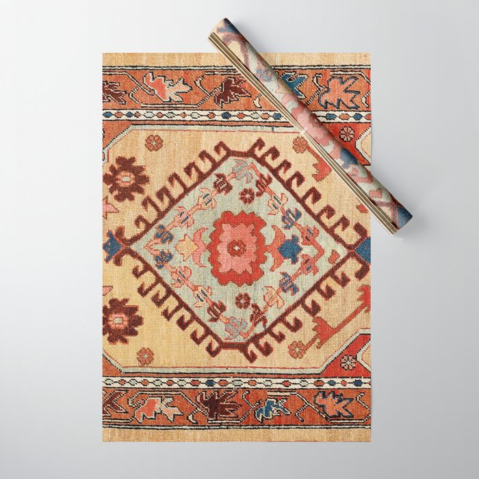 Bakhshaish Azerbaijan Northwest Persian Long Rug Print Wrapping Paper Gallery Image 1