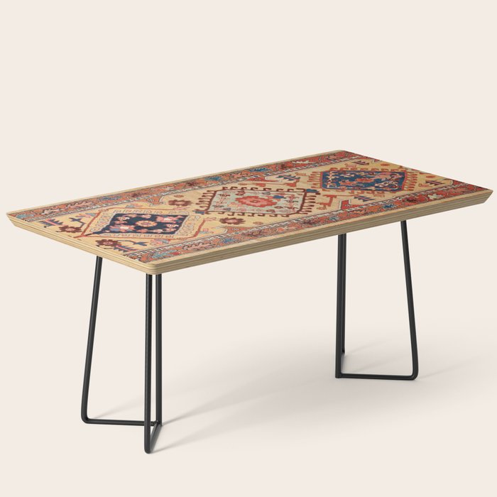 Bakhshaish Azerbaijan Northwest Persian Long Rug Print Coffee Table Gallery Image 1